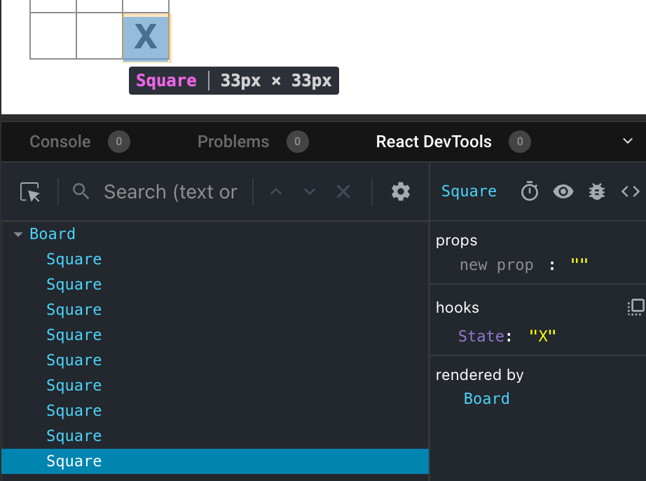 CodeSandbox లోని React DevTools